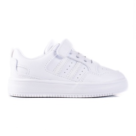 Shelovet hvide børnesneakers lavet af øko læder