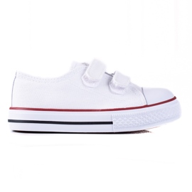 Vico børnesneakers med velcrolukning hvid