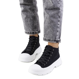 PA1 Sorte sneakers fra Saverio