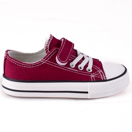 Vico børnesneakers til børnehave bordeaux rød