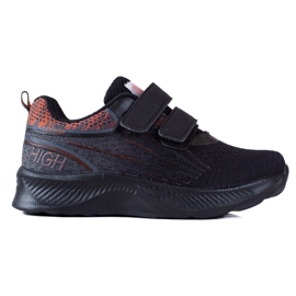Shelovet drengesneakers med dobbelt velcro sort