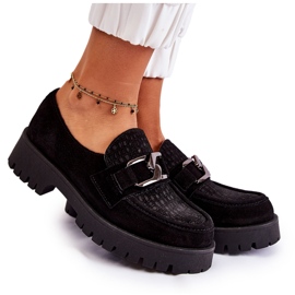 PL5 Moderigtige suede sorte loafers Rayhan
