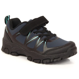 Trekkingsko med velcro American Club Jr AM902B marineblå marine blå