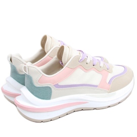 Ekani Pink sneakers beige hvid violet blå lyserød