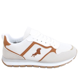 Furlo Camel sportssko til kvinder beige hvid brun