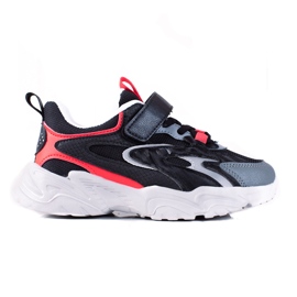Shelovet boys sneakers på en tyk sort platform flerfarvet