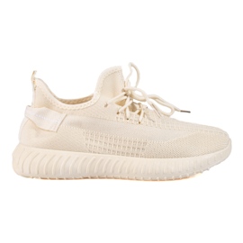 Shelovet beige sneakers til kvinder