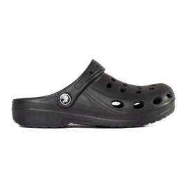 Drenge sorte letvægts flip-flops