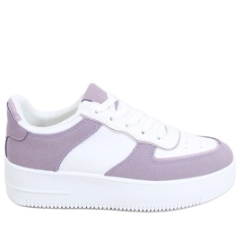 Zetto Purple sportssko til kvinder hvid violet