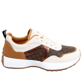 Akira Camel Trainers beige brun flerfarvet