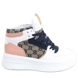 Axel Navy high-top sneakers hvid flerfarvet