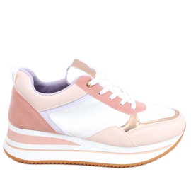 Bahar Pink wedge sportssko hvid lyserød