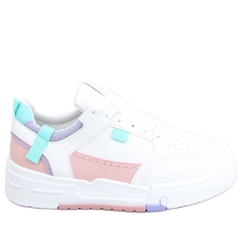 Cruz Pink sneakers hvid lyserød flerfarvet