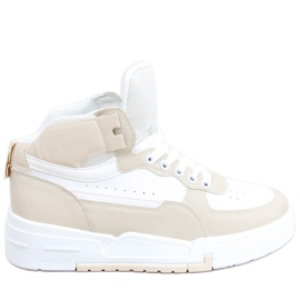 Tiago Beige high-top sneakers hvid