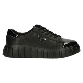 Lædersneakers Filippo DP4138 sort