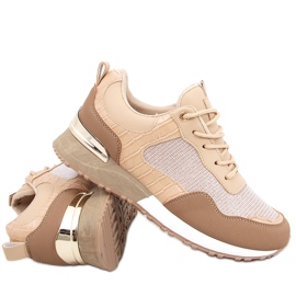 Teona Khaki sportssko til kvinder beige