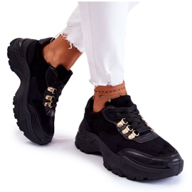 PG1 Dame ruskind sportssko sneakers sort Britany
