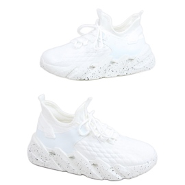Indu White sock sportssko hvid