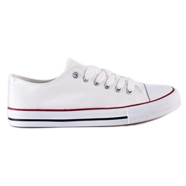 Klassiske unge Shelovet hvide sneakers