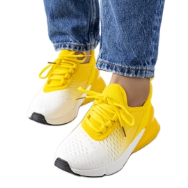 Gule Glaner sportssneakers hvid