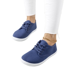 Wallen marineblå sneakers