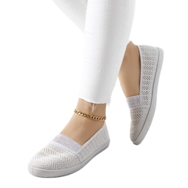 BM Marias grå gennembrudte sneakers