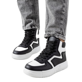 Black Rosed ankel sneakers sort
