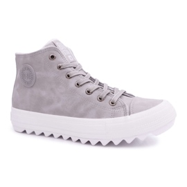 Damesneakers Big Star High Warm Grey EE274114 grå