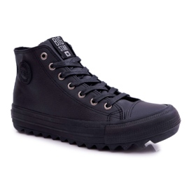 Damesneakers Big Star High Warmed Black EE274110 sort