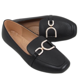Serena Black dame loafers sort