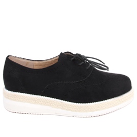 Damemoccasiner, espadriller Apia Black sort