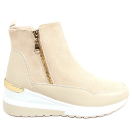Støvler på den sporty Zazul Beige sål