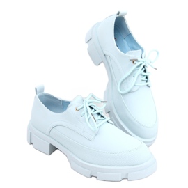 Højsålede loafers Unna Blue blå