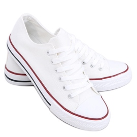 Basic hvide klassiske sneakers til kvinder