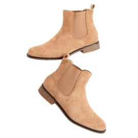 Burbo Khaki Chelsea-støvler i ruskind beige