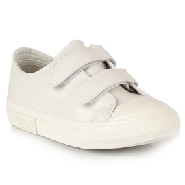 Børnesneakers med velcro hvidt øko-læder Big Star KK374055