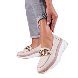 Loafers Beige sko fra Vinceza