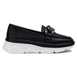 Moccasins Sort Vinceza sko