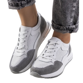 Zaira sneakers i hvid læder