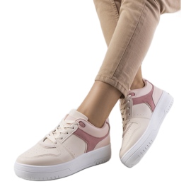 Beige damesneakers Lins