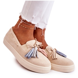 PS1 Damesneakers Slip-On Beige Venira