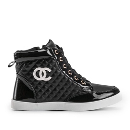 Høje sneakers R18-2 sort