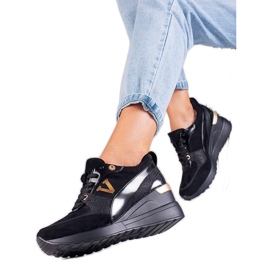 Vinceza Sorte Potocki wedge sneakers til kvinder