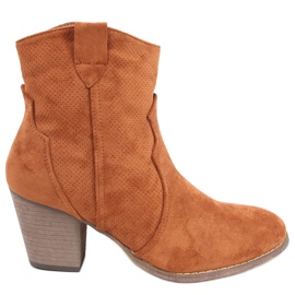 Højhælede cowboystøvler fra Seed Camel brun