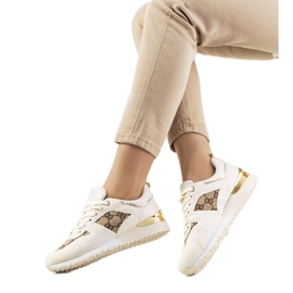 Beige sneakers fra Malrton