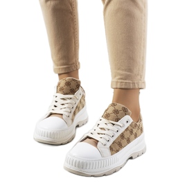 Beige sneakers på Meliko platformen