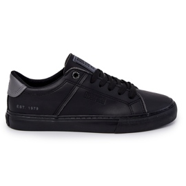 Læder herresneakers Big Star JJ174108 Sort