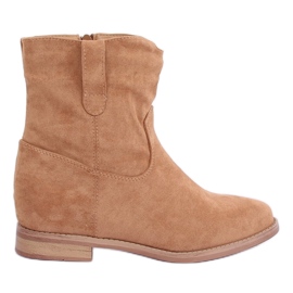 Støvler på en skjult Lorel Khaki kile beige