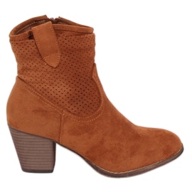 Fonda Camel høje hæle brun
