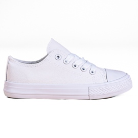 Børnesneakers med snøre Vico hvid